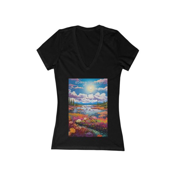 Women s Deep V-Neck T-Shirt - Kobuk Valley National Park Online now - Image 3
