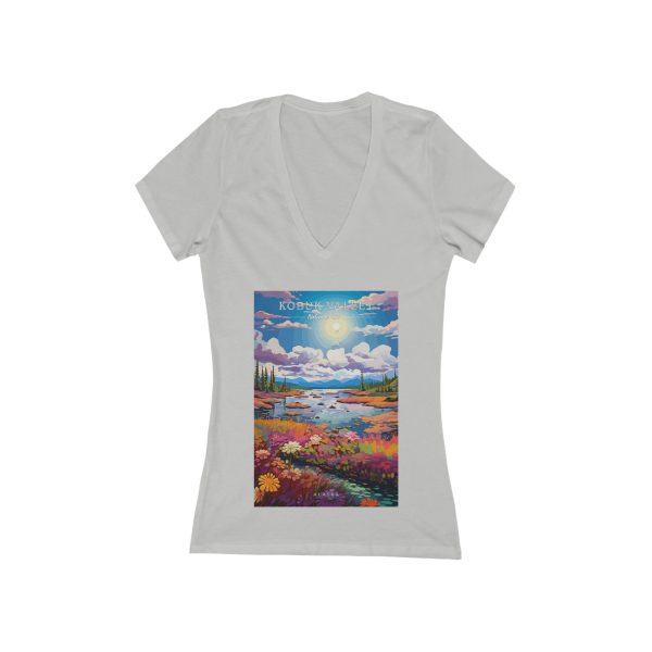 Women s Deep V-Neck T-Shirt - Kobuk Valley National Park Online now - Image 2
